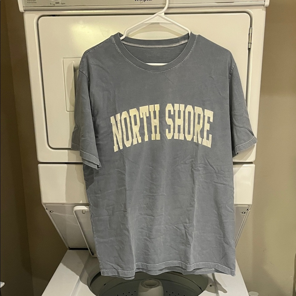 Brandy Melville Gray 'North Shore' Tee